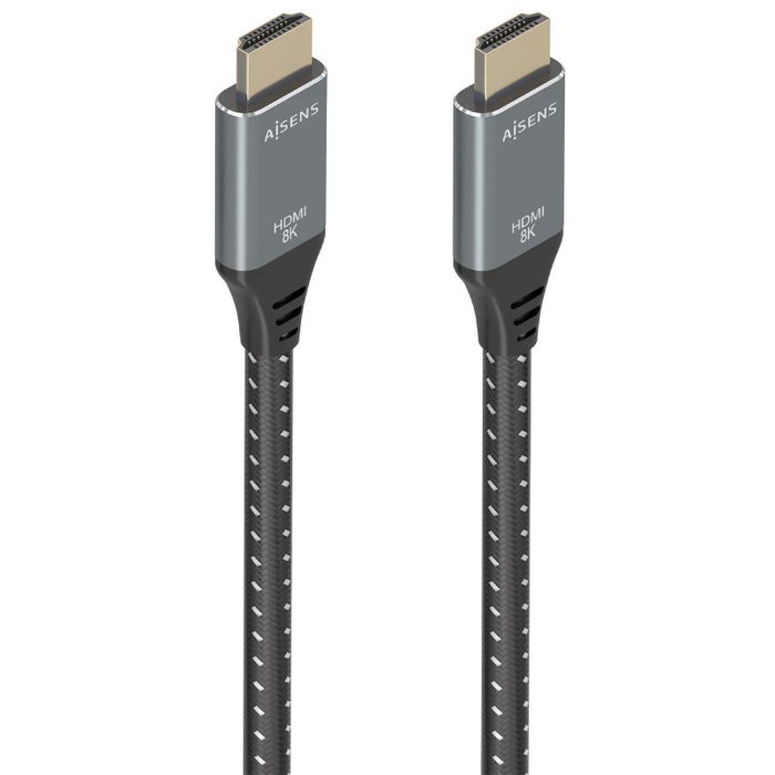 Aisens Cable HDMI V2.1 Ultra Alta Velocidad 8K 5m Gris/Negro